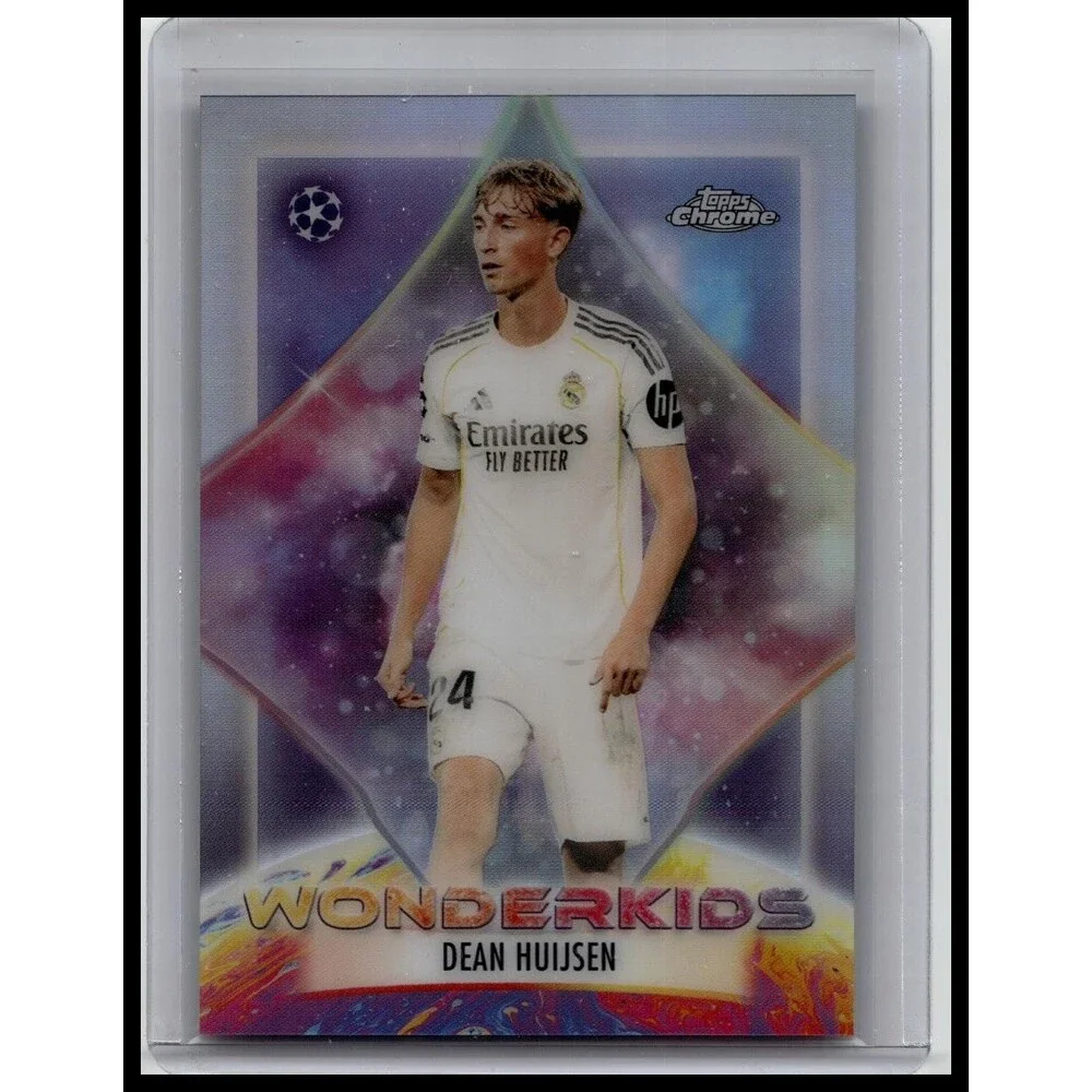 2025-26 Topps Chrome UEFA Dean Huijsen #WK-6 Real Madrid CF Wonderkids